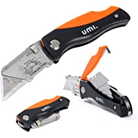 Amazon Brand - Umi Cutter Plegable- Cambio Rápido de 15 Hojas- Cuchillo Plegable de Bolsillo- Mecanismo de Bloqueo- con…